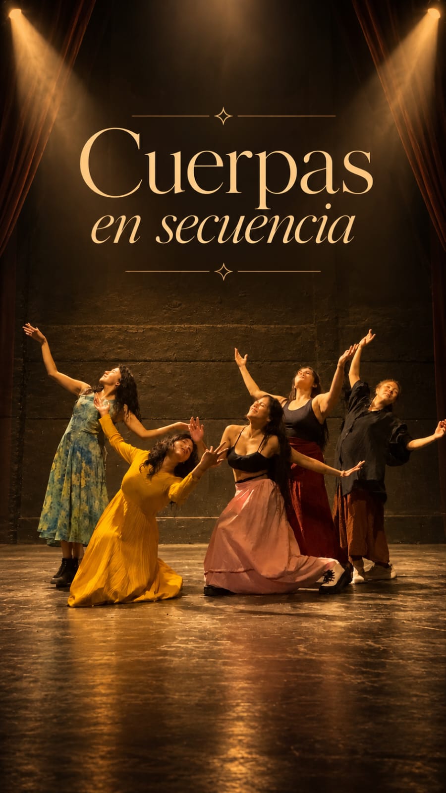 Cuerpas en Secuencia: imagen promocional con integrantes en escena